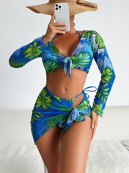 Costume de baie dama 4 piese Portugalia Verde-PRT1