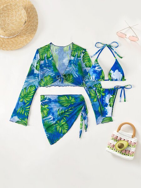 Costume de baie dama 4 piese Portugalia Verde-PRT1
