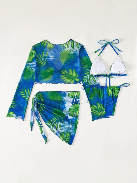 Costume de baie dama 4 piese Portugalia Verde-PRT1